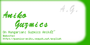 aniko guzmics business card